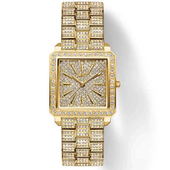 Ladies Gold Watch - JBW Cristal 28 Diamond Watch - Like New - Picture 1 of 6